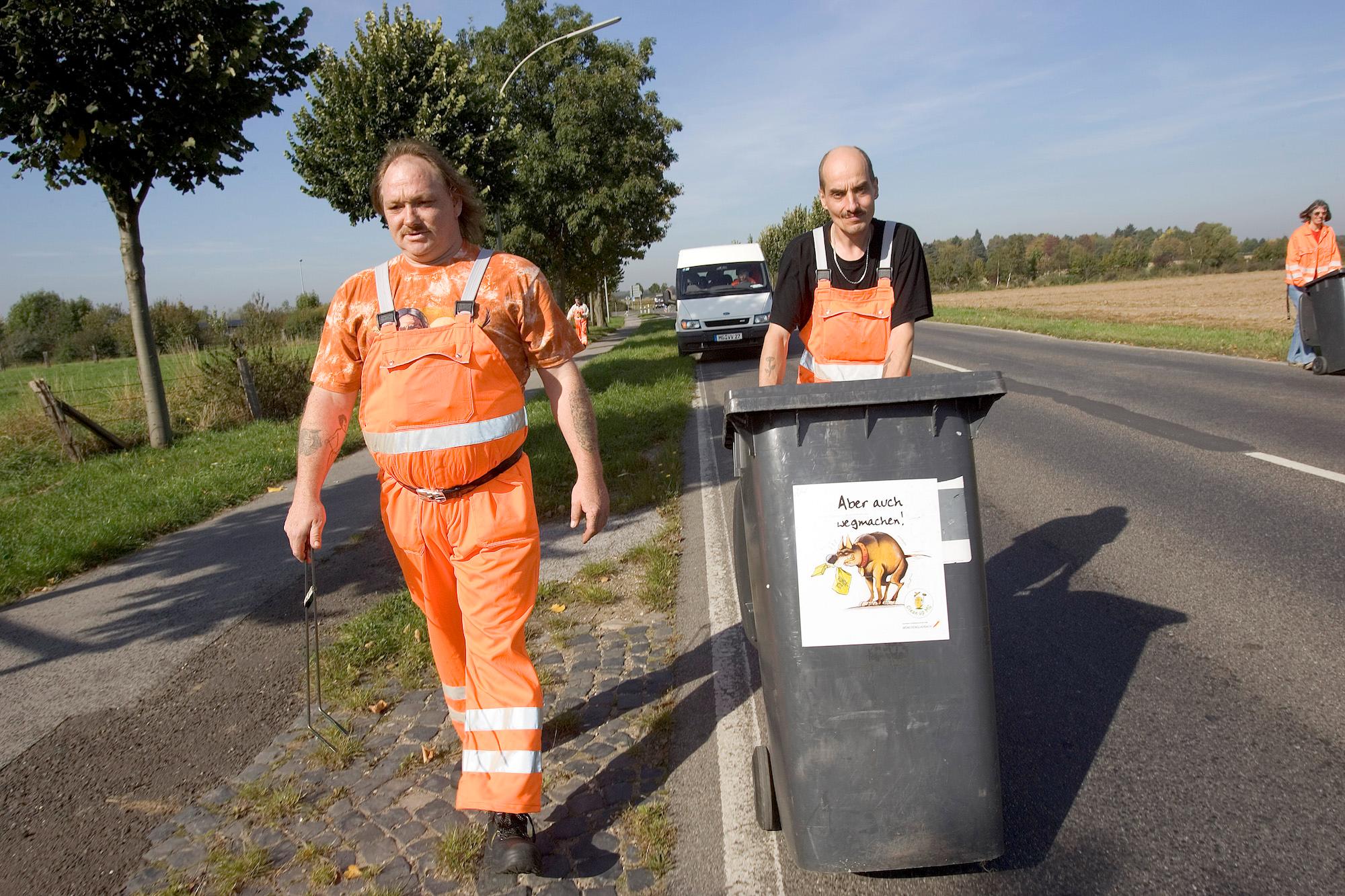 Seit 2006 hält das Team vom Volksverein die Straßen sauber.