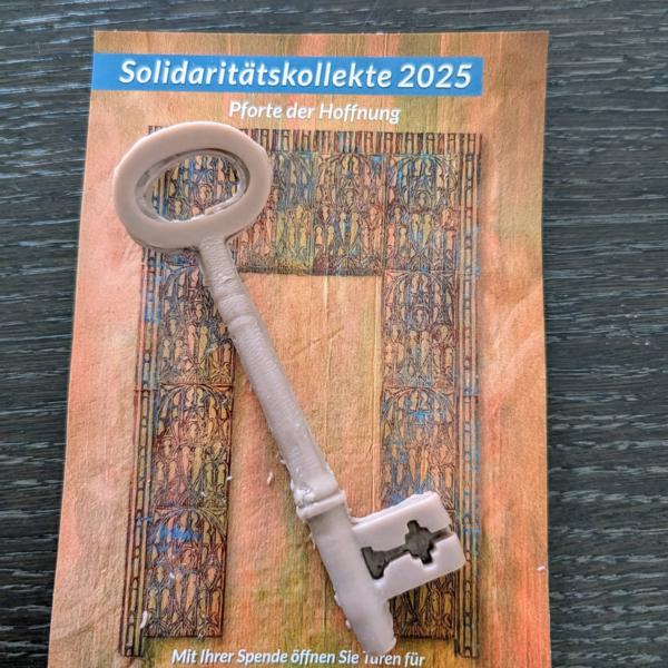 Seifenschlüssel Postkarte Solikollekte