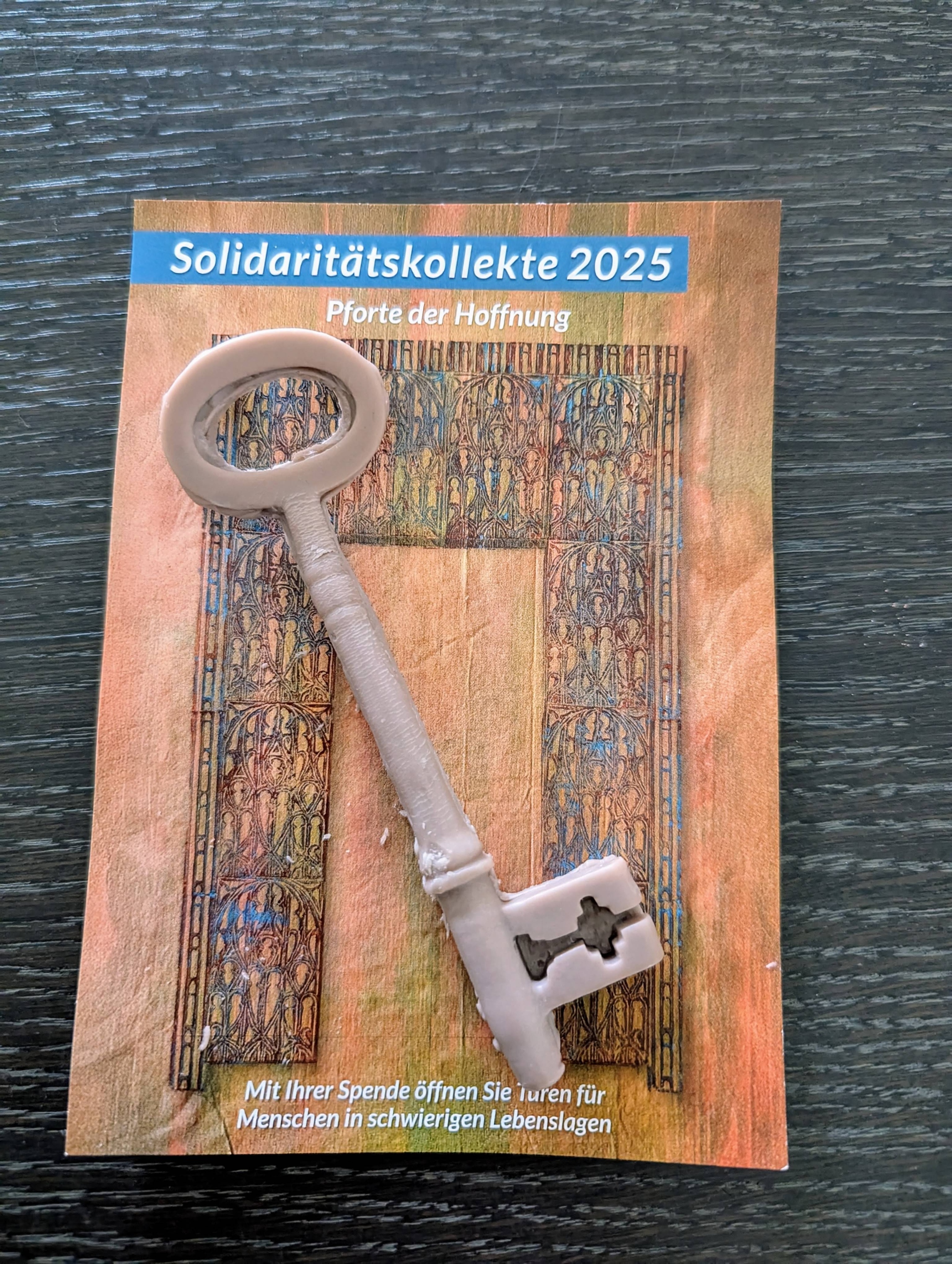 Seifenschlüssel Postkarte Solikollekte